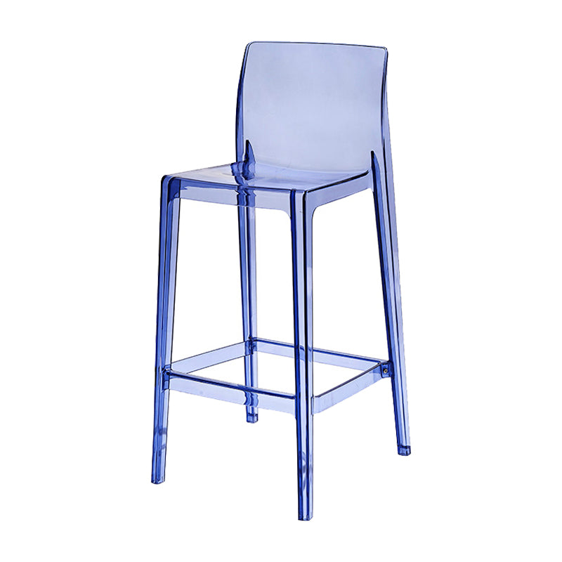 Contemporary Acrylic Counter Chair Low Back Indoor Bar Stools