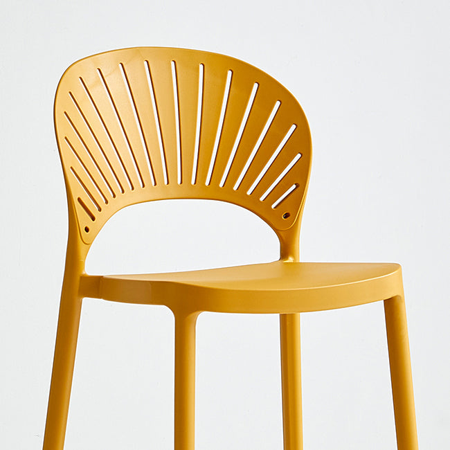 Contemporary Style Plastic Bar Stool Footrest Counter Stool for Restaurant