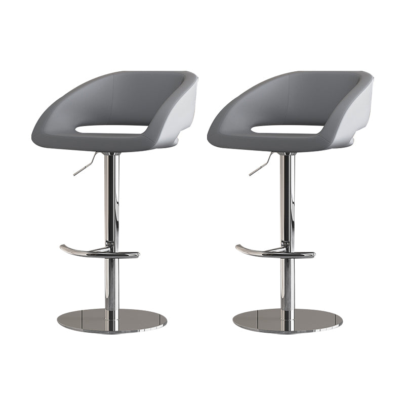 Contemporary Style Metal Bar Stool Footrest Counter Stool for Indoor