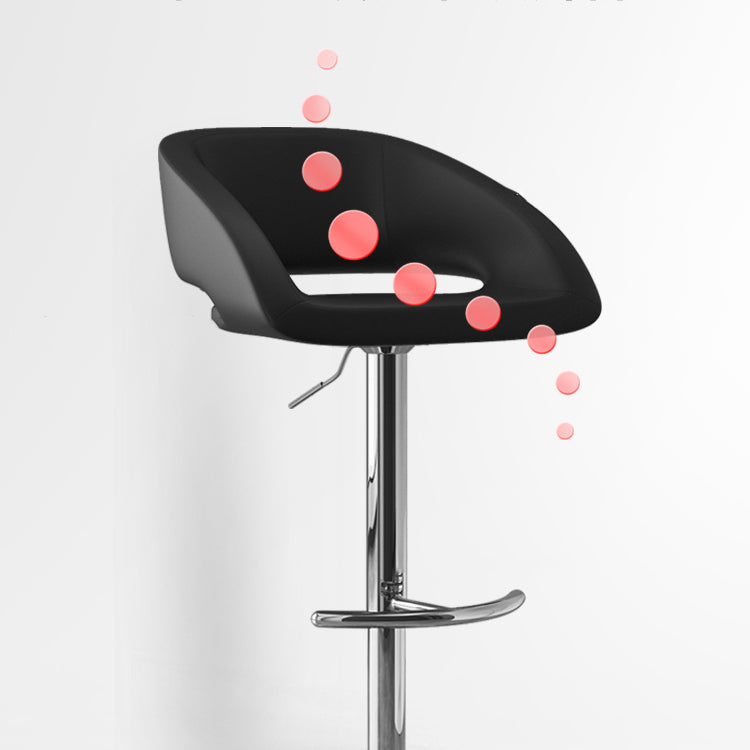 Contemporary Style Metal Bar Stool Footrest Counter Stool for Indoor