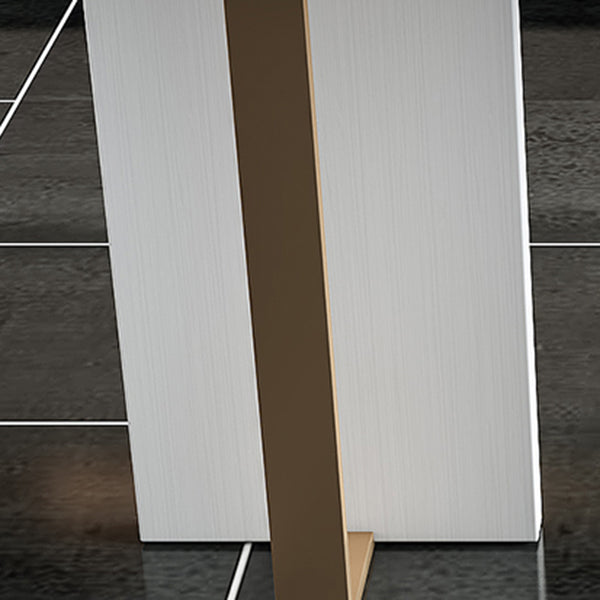 Modern Rectangle Bar Table Set 1/5 Pcs White Faux Marble Bar Table Set