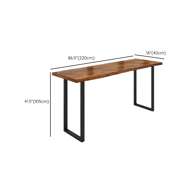 Indoor Industrial Bar Dining Table Rectangle Pine Wood Bar Table