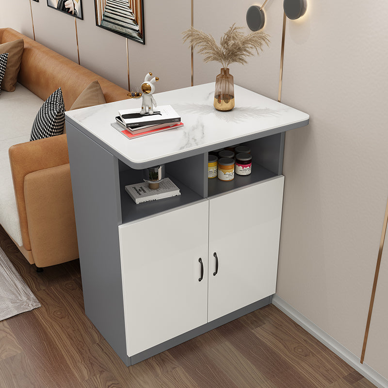 Indoor Contemporary Bar Dining Table Rectangle Bar Table with Cabinet