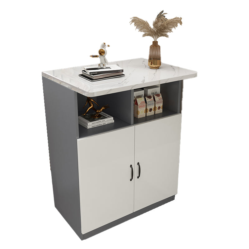 Indoor Contemporary Bar Dining Table Rectangle Bar Table with Cabinet