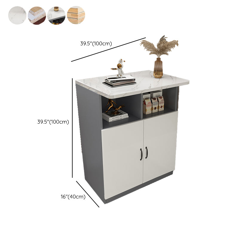 Indoor Contemporary Bar Dining Table Rectangle Bar Table with Cabinet