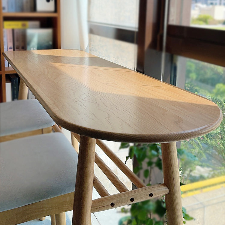 Contemporary Bar Height Pub Table Natural Oak Pub Height Dining Table