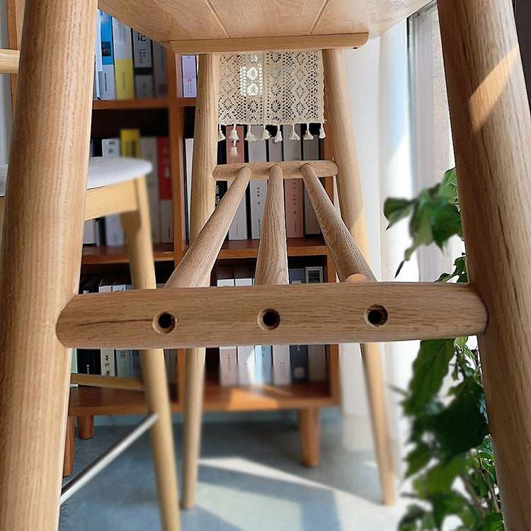 Contemporary Bar Height Pub Table Natural Oak Pub Height Dining Table