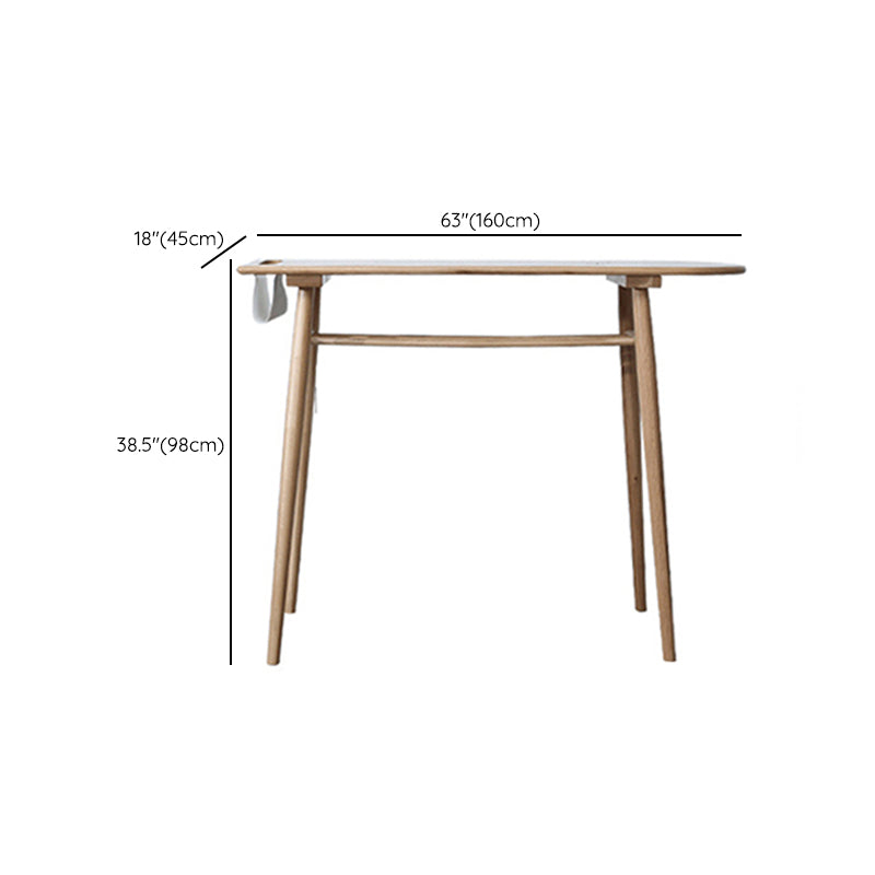 Contemporary Bar Height Pub Table Natural Oak Pub Height Dining Table