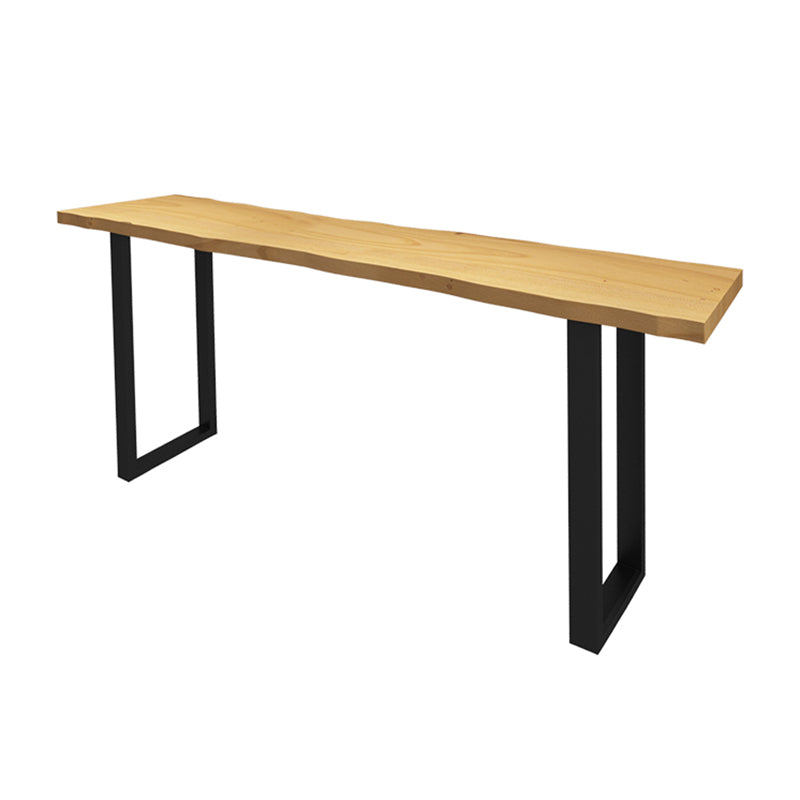 Modern Patio Bar Table Solid Wood Counter Height Dining Table