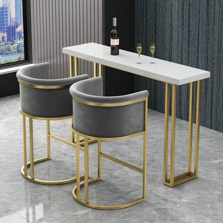 Rectangle Bistro Bar Height Cocktail Table Sled Pub Height Dining Table