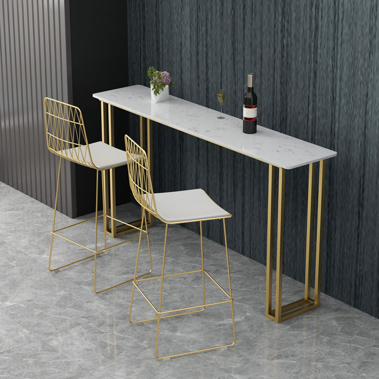 Rectangle Bistro Bar Height Cocktail Table Sled Pub Height Dining Table
