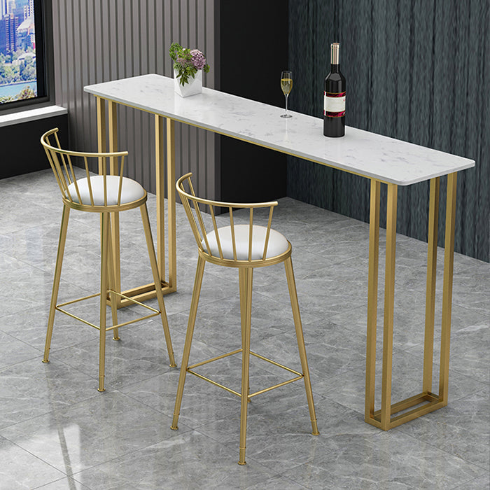 Rectangle Bistro Bar Height Cocktail Table Sled Pub Height Dining Table