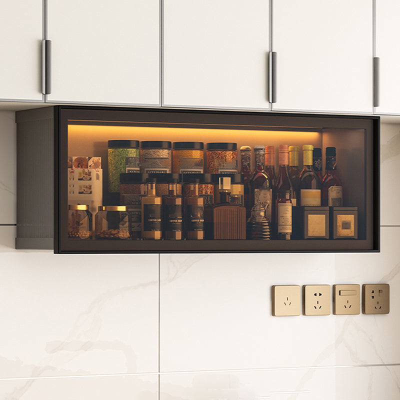 Modern Wall Mounted Display Stand Metal Storage Cabinet for Kitchen