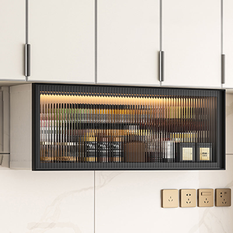 Modern Wall Mounted Display Stand Metal Storage Cabinet for Kitchen