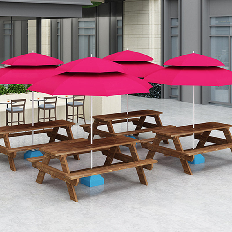 Pine Wood Outdoor Dining Table Set Modern 1/3/4 Pcs Rectangular Dining Set