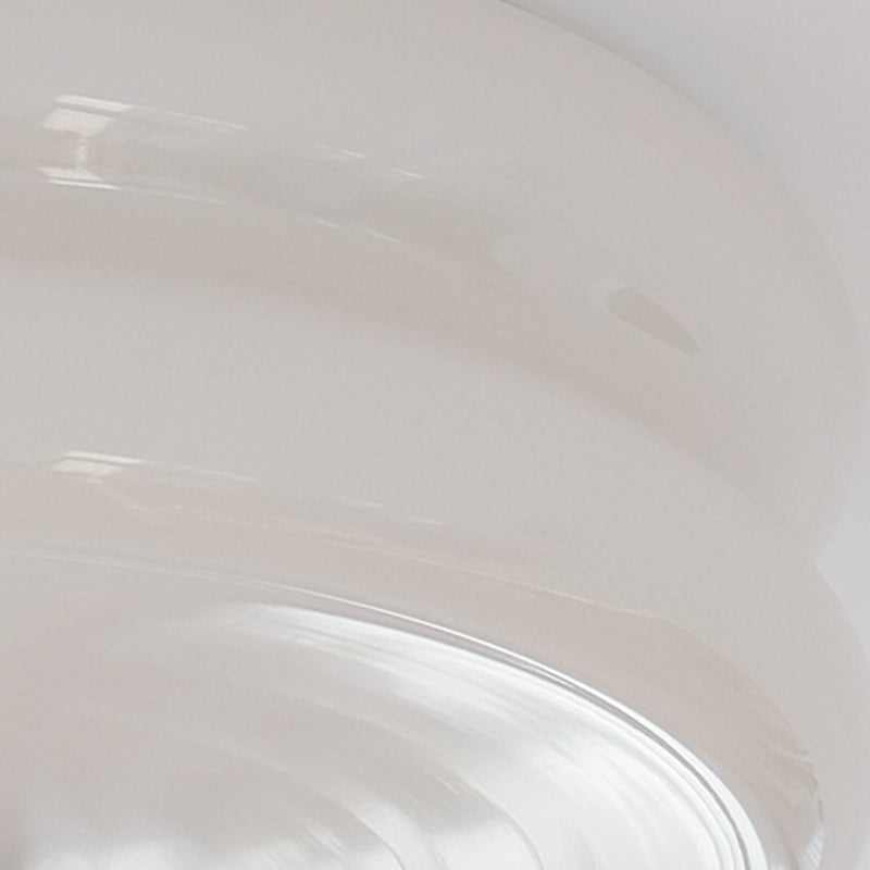 Flush Mount Lighting Modern Glass Flush Mount in White Finish