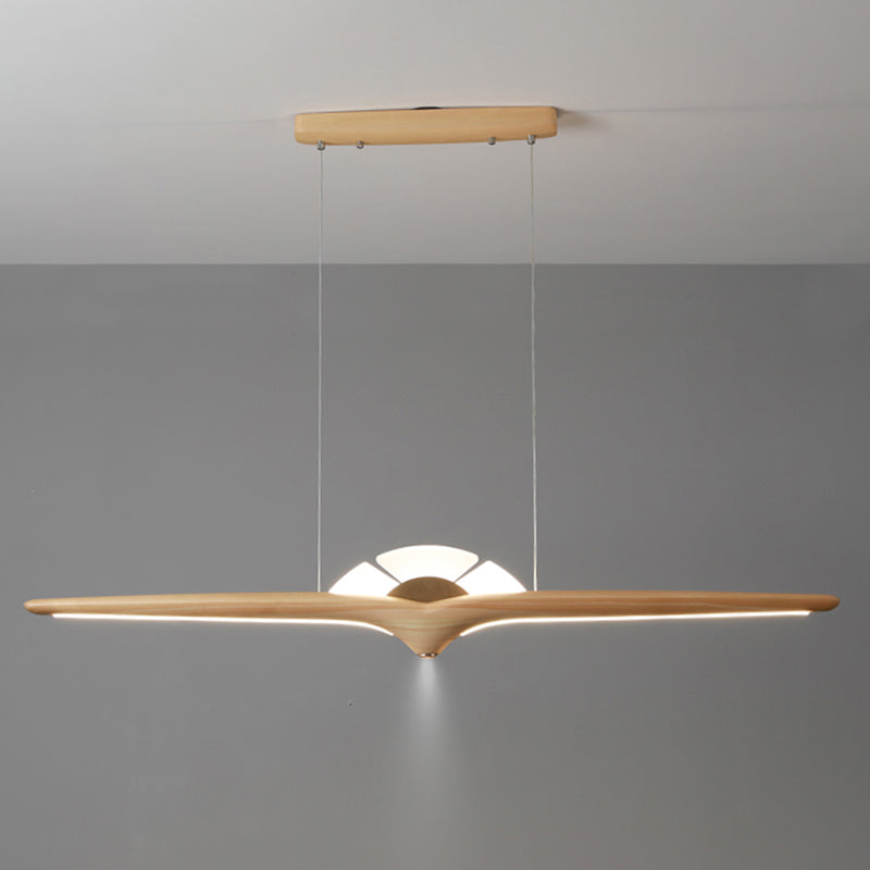 Wooden Hanging Island Lights Modern White Shade Island Lighting Ideas