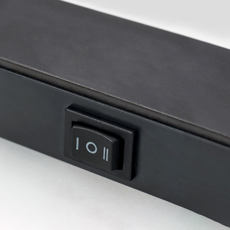 LED Modern Metal Wall Sconce Rectangle Shape Wall Lamp with Acrylic Shade for Courtyard