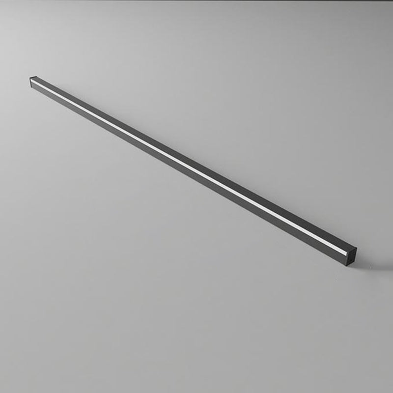 Linear Shape Metal Wall Light Modern 1-Light Wall Mount Lighting in Black