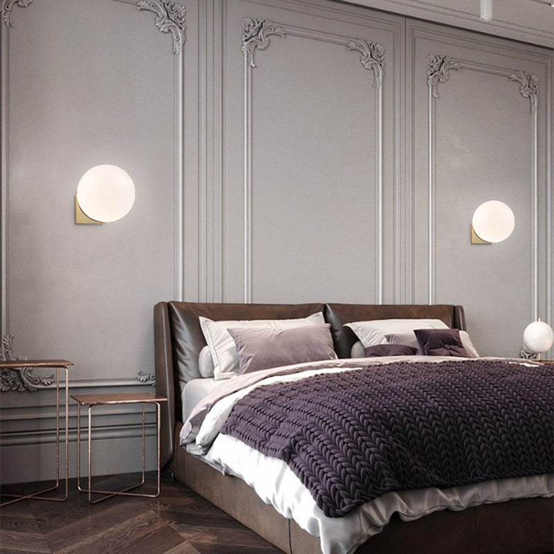 Modern Golden Wall Light Sconces Globe Wall Lighting for Home