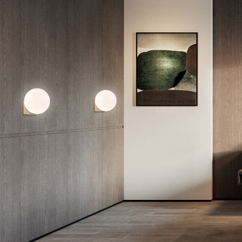 Modern Golden Wall Light Sconces Globe Wall Lighting for Home