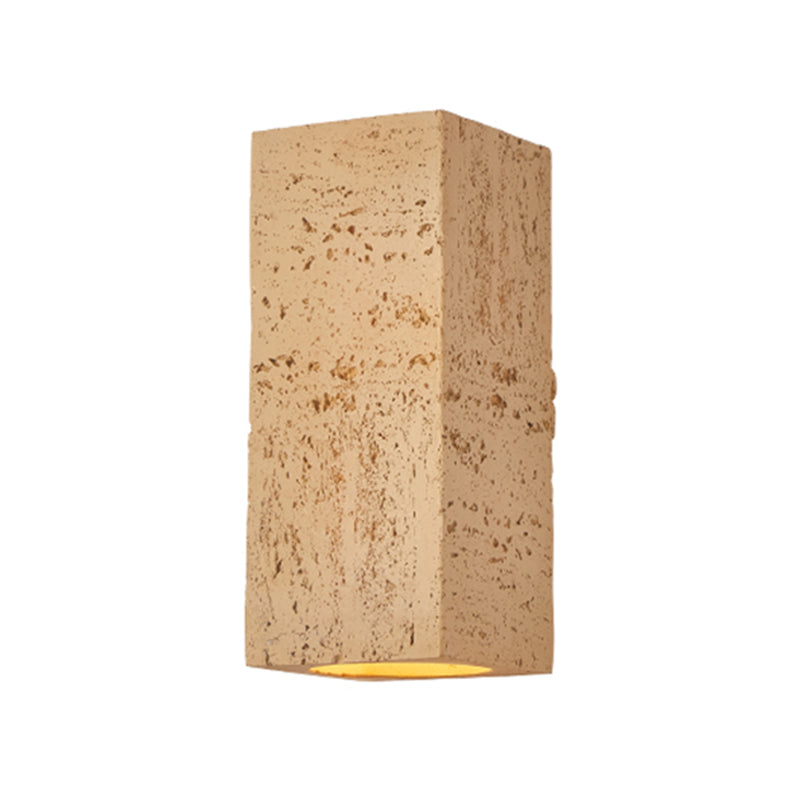 Nordic Style Wall Light Rectangle Shape Wall Lamp with Resin Shade for Bedroom