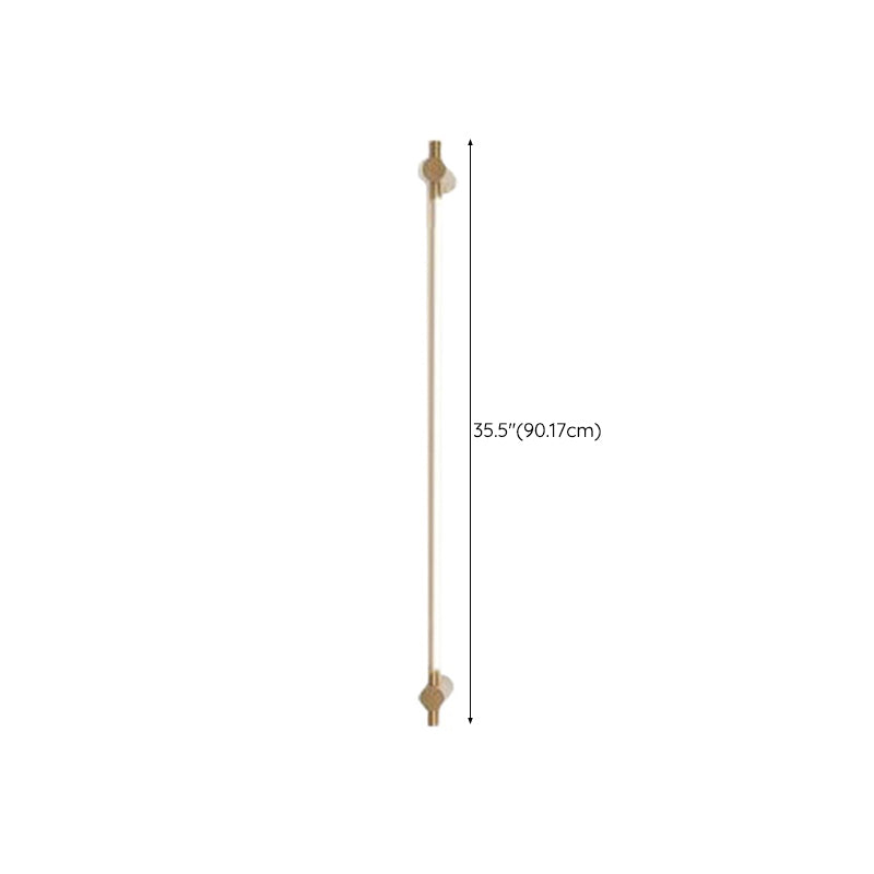 Minimalism Vanity Light Streamlined LED Wall Light Fixture in Gold for Bathroom