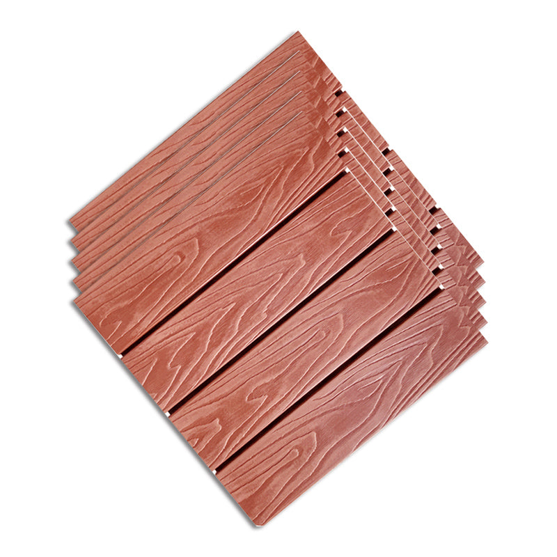 Brown Wood Self Adhesive Wood Floor Planks Reclaimed Wooden Planks for Balcony