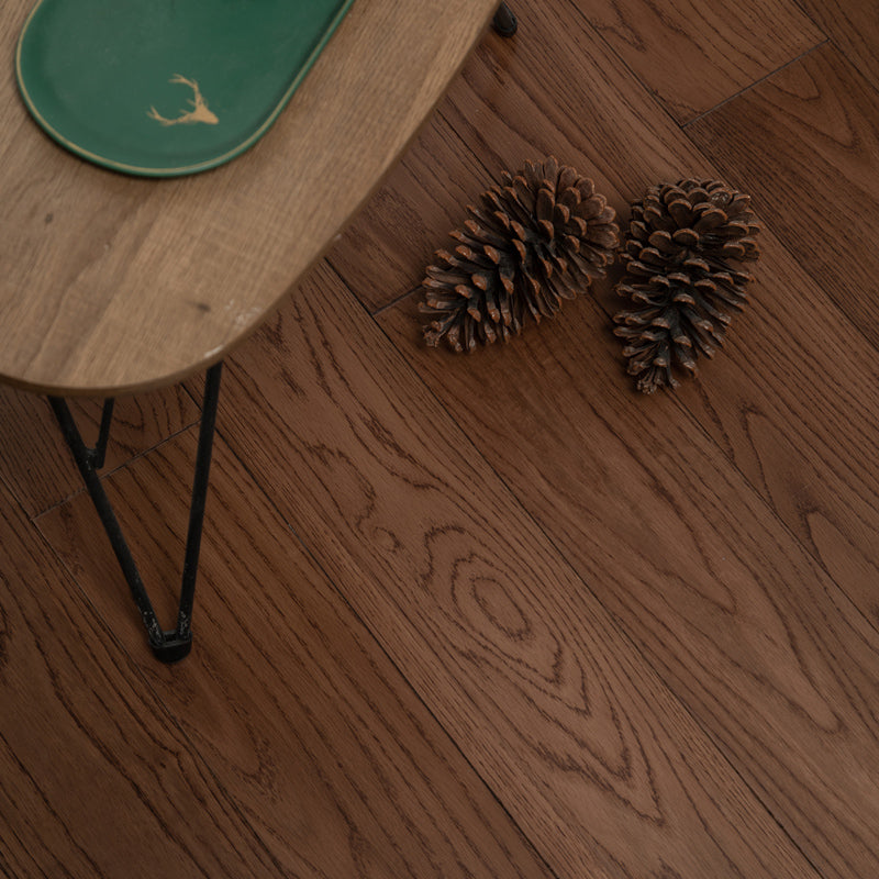 Traditional Wood Flooring Tiles Click Lock Wire Brushed Plank Flooring