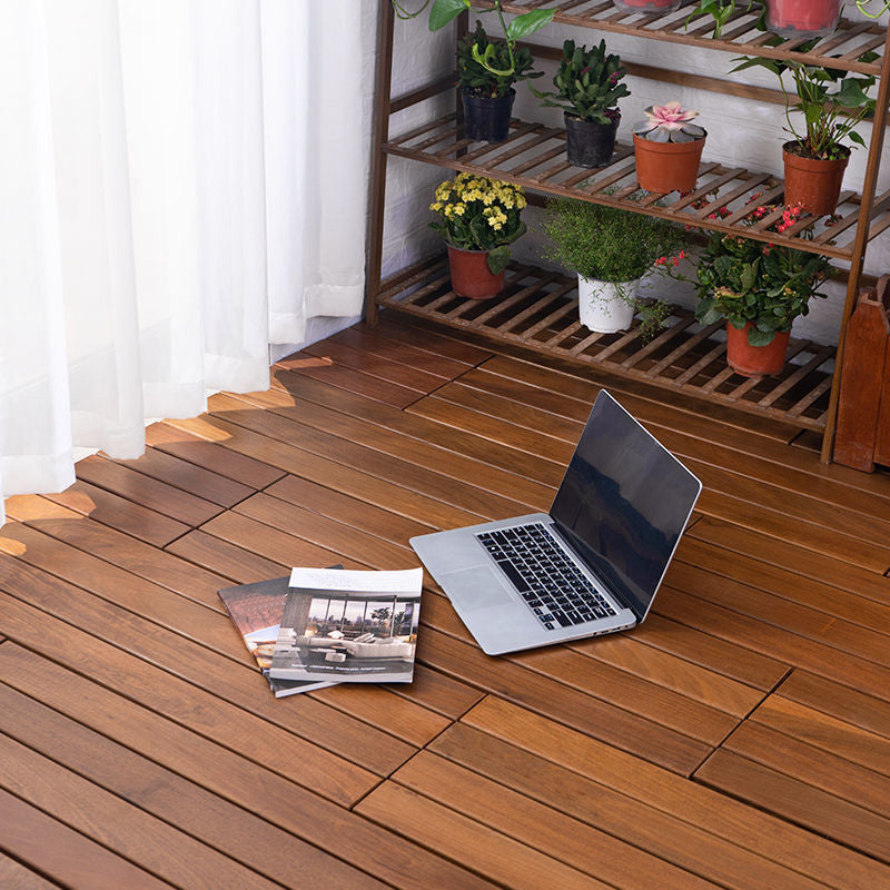 Red Wood Floor Planks Self Adhesive Wood Reclaimed Wooden Planks