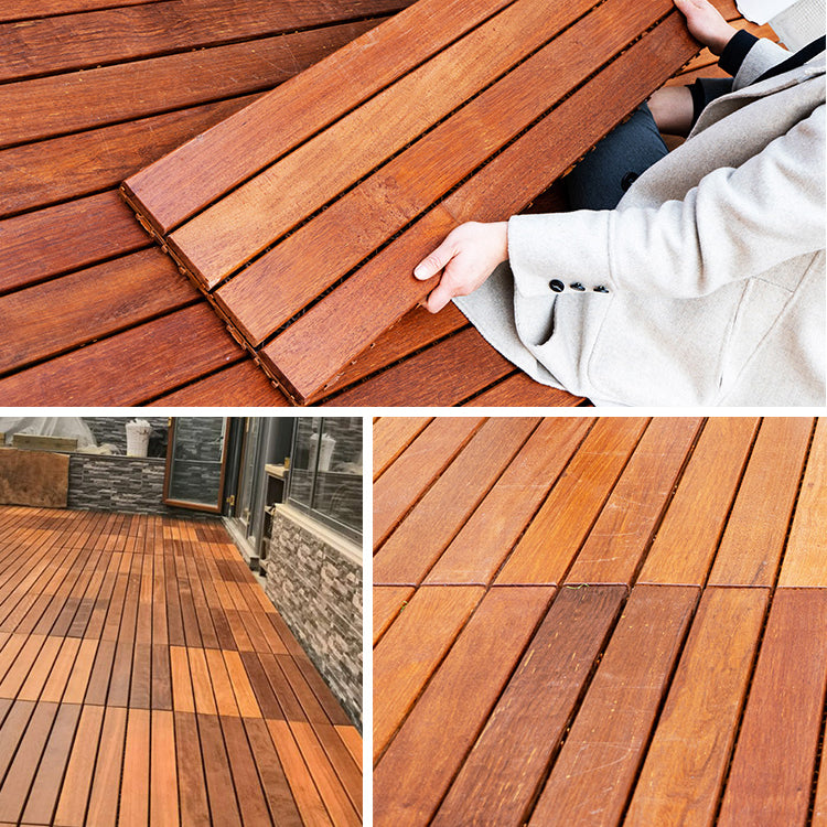 Modern Floor Board Solid Color Water-Resistant Outdoor Flooring