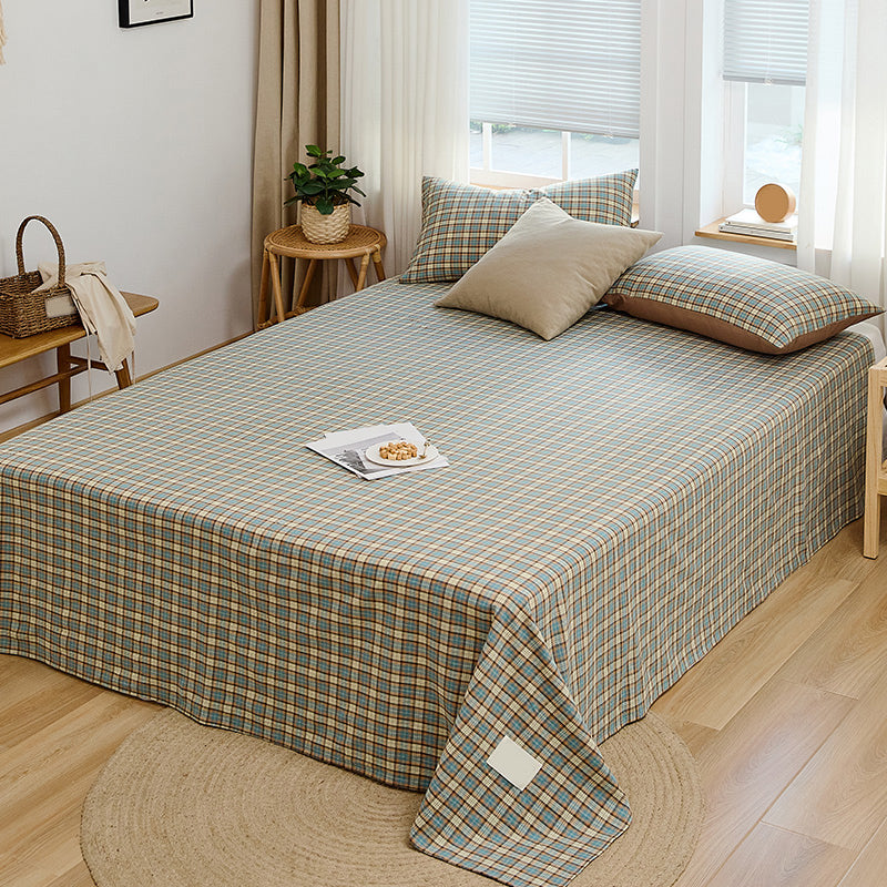 Modern Bed Sheet Set Pinstriped Elegant Fitted Sheet for Bedroom