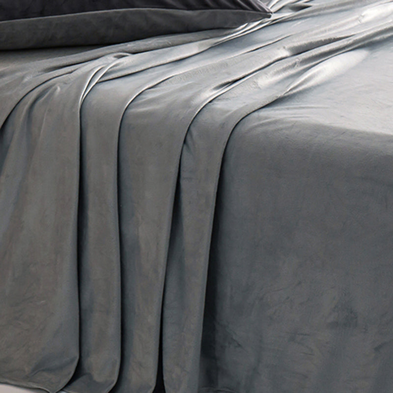 Modern Bed Sheet Set Winter Solid Color Fitted Sheet for Bedroom