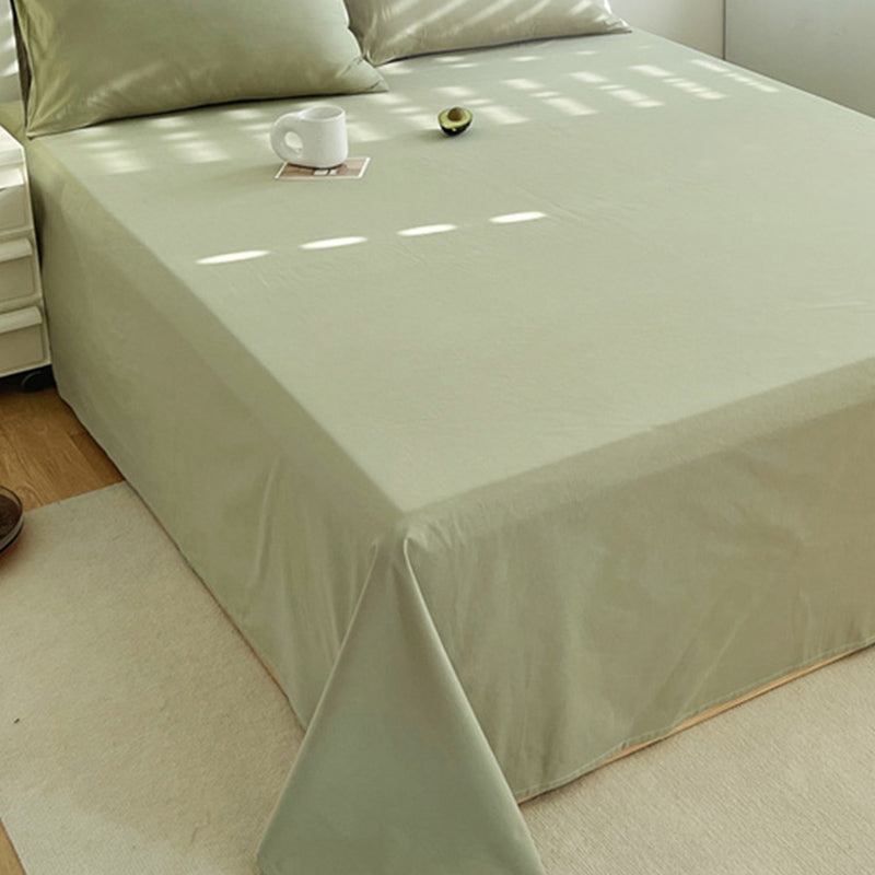 Cotton Bed Sheet Set Modern Solid Color Fitted Sheet for Bedroom