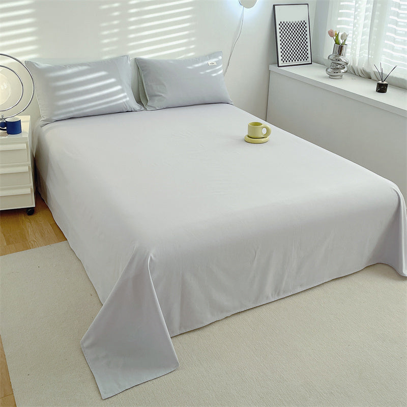 Cotton Bed Sheet Set Modern Solid Color Fitted Sheet for Bedroom