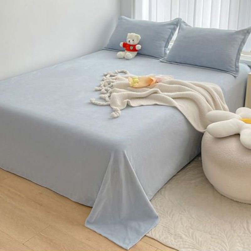Winter Flannel Bed Sheet Set Super Soft Fitted Sheet for Bedroom