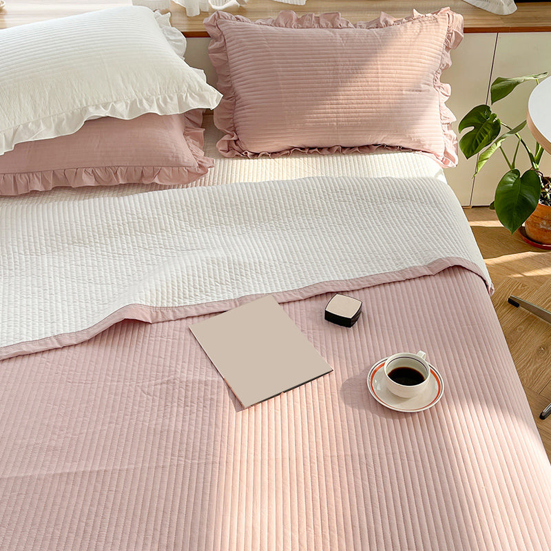 Solid Modern Bed Sheet Set Cotton Basic Fitted Sheet for Bedroom