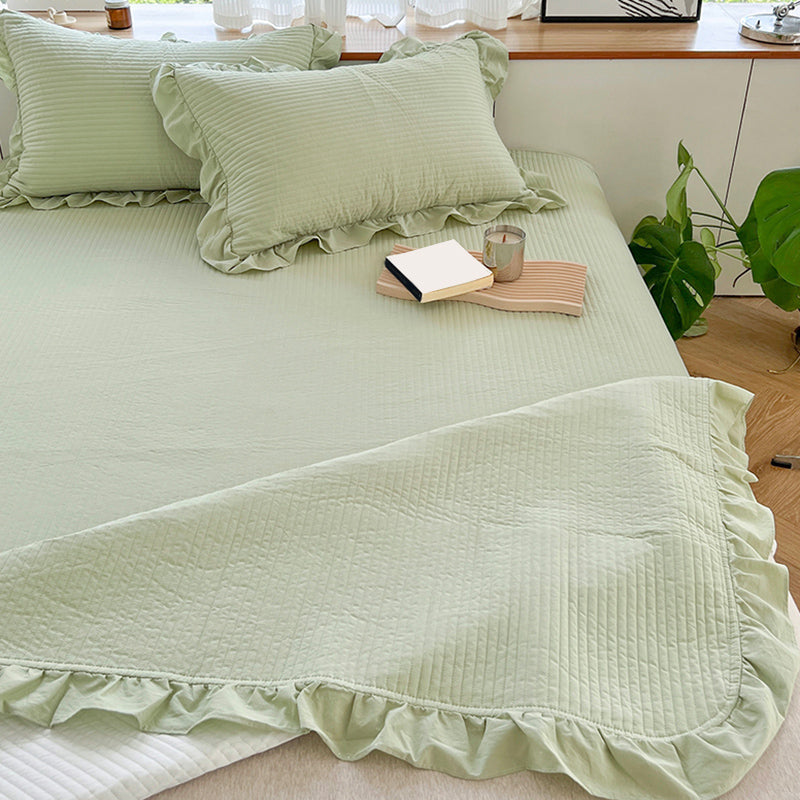 Solid Modern Bed Sheet Set Cotton Basic Fitted Sheet for Bedroom