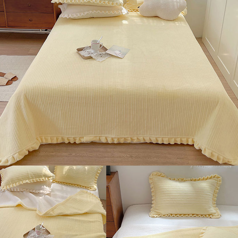 Elegant Bed Sheet Set Basic Flannel Fitted Sheet for Bedroom