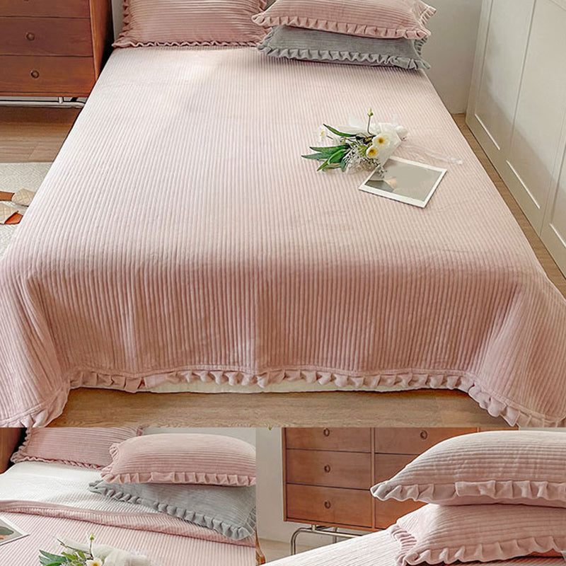 Elegant Bed Sheet Set Basic Flannel Fitted Sheet for Bedroom