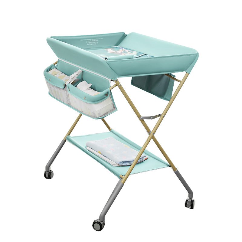 Folding Changing Table Baby Changing Table with 2 Storage Baskets
