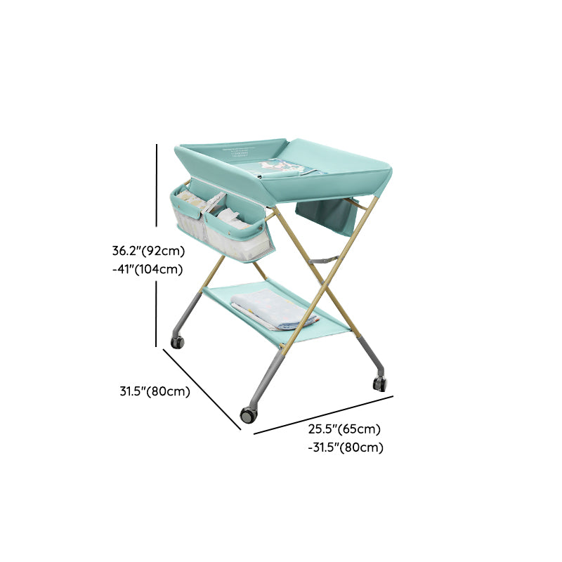 Folding Changing Table Baby Changing Table with 2 Storage Baskets