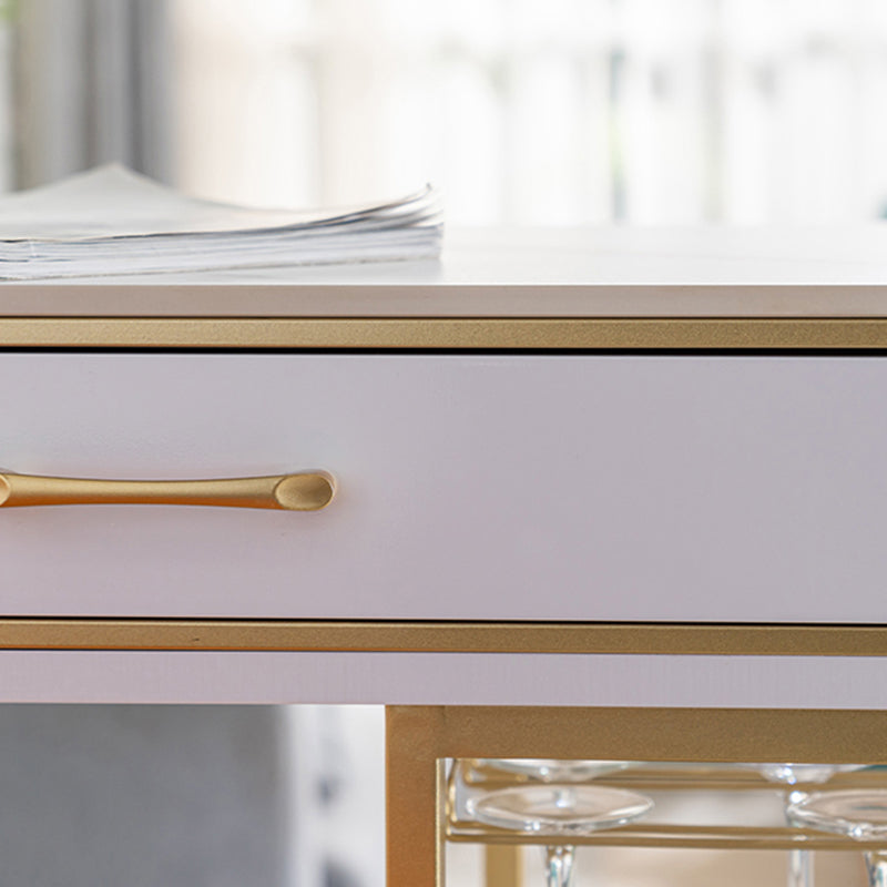 Glam Stone Rectangle Counter Table 1/3 Pieces Bar Table Set for Living Room