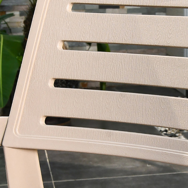 Metal Dining Side Chair Stacking  Outdoor Bistro Chairs with Arm