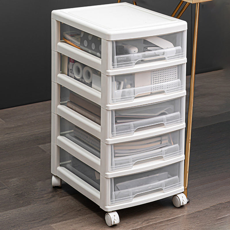 Modern Vertical Transparent Filing Cabinet Plastic Drawers File Cabinet