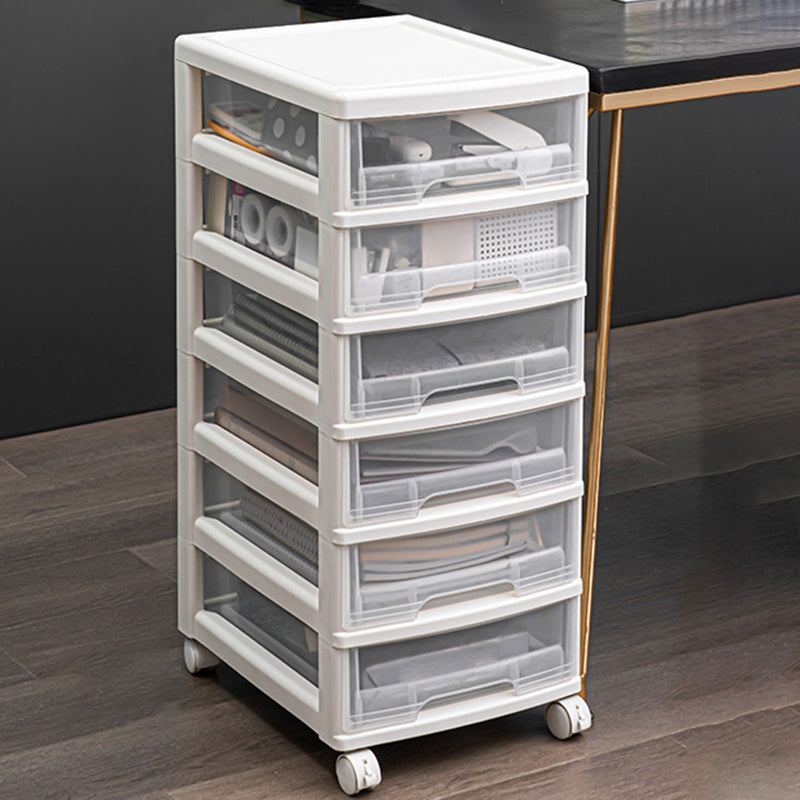 Modern Vertical Transparent Filing Cabinet Plastic Drawers File Cabinet