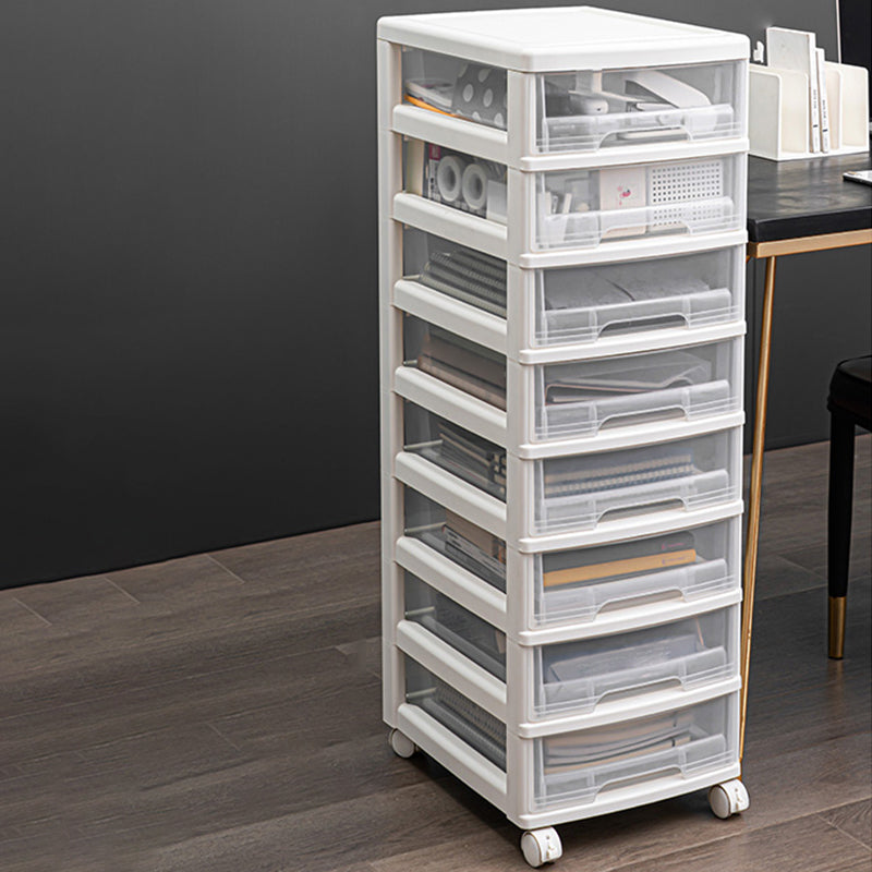 Modern Vertical Transparent Filing Cabinet Plastic Drawers File Cabinet