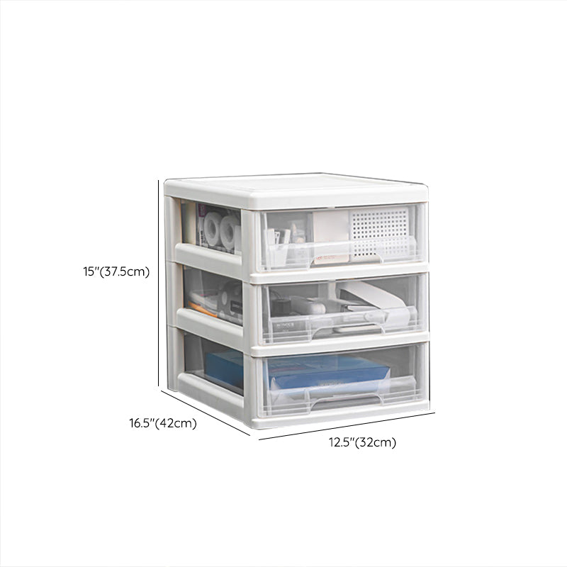 Modern Vertical Transparent Filing Cabinet Plastic Drawers File Cabinet