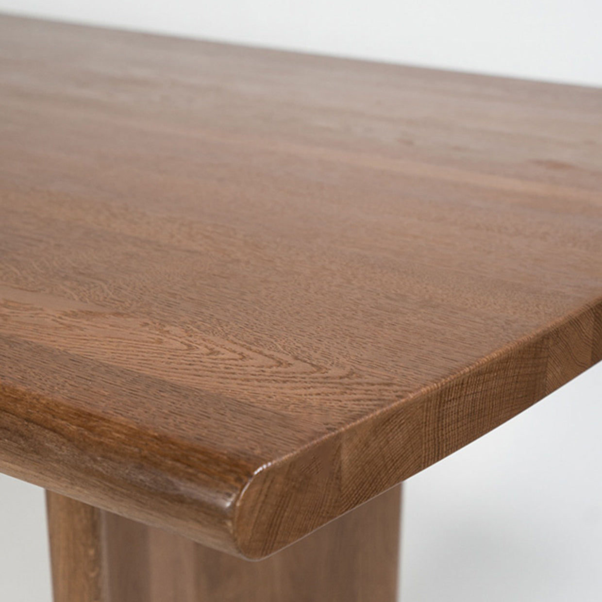 Modern Rectangle Solid Wood Dining Table Tripod Base Dining Table