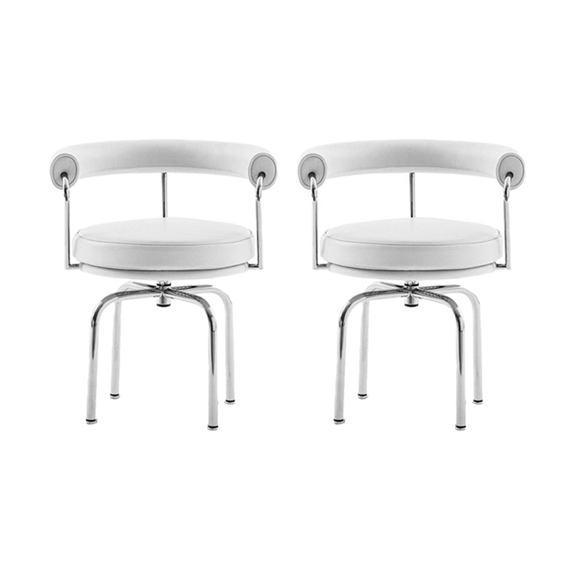 Modern Arm Dining Chair Upholstered Open Back Dining Chair for Dining Room